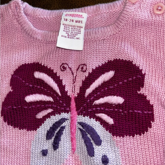 Y2K Gymboree girls Jeans & Sweater with Butterfly accents - Picture 6 of 7